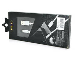 Кабель PZX V-100, Micro-USB, 4.0A, White, длина 1м, BOX