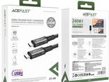 Кабель скоростной USB 4.0 Type-C на Type-C Acefast Aluminum Alloy (1m, 40Gbps, 240W. ..