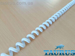 Кабель спіральний білий ThermoPulse Power White 0.3m 3G1.5/ розтягнення до 1.2 м....