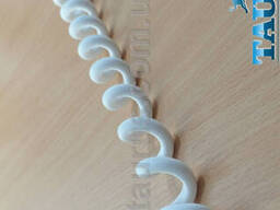 Кабель спіральний білий ThermoPulse White 0.5m, із заземленням/розтягнення до 3 м. Медь...