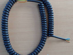 Кабель спіральний чорний ThermoPulse ExtraPower Black 1m 3G2.5 / розтягнення до 5 м....