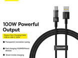 Кабель Type-C на USB Baseus Gem Series Fast Charging Data Cable (1m, 100W, 6A, 480. .. - фото 2