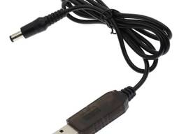 Кабель usb для роутера 5V-12V USB - DC 5.5x 2.1 0.5A 1m черный