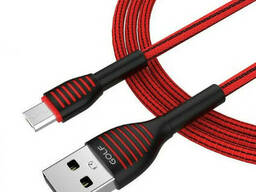Кабель USB - Micro USB GOLF GC-74 1 м прямой (случайный цвет) (90753)