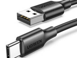 Кабель USB на Type-C Ugreen US287 USB-A to USB-C Fast Charging Cable (1m, 3A). Black