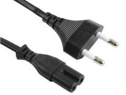 Кабель живлення 1.8m, 0.5mm, PC-184/2 CEE7 / 16-C7 2 pin (для побутової...