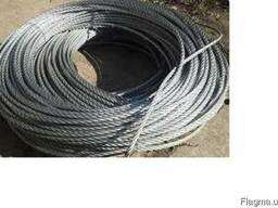 Канат оцинкованный 16мм, ГОСТ 7669-80, трос ф16, купить,