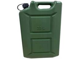 Канистра для бензина пластиковая с лейкой 20 л.