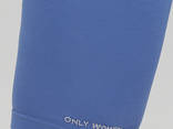Капри "Only Women" стально-голубые с мал. серым лого впереди