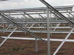 Каркас крепление солнечных панелей электростанций