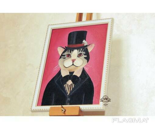 Картина маслом Викторианский Кот