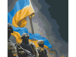 Картина по номерам "Украинские воины" 10339-NN 40х50 см