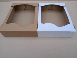 Картонная упаковка под пиццу, кондитерскую продукцию