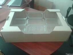 Картонный лоток под пинетку. Пластиковая пинетка 0,500 кг