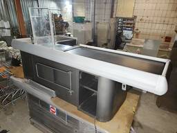 Касовий бокс 2,5 м бу, касовий прилавок бу, касове місце бу, місце касира бу