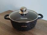 Кастрюля Vezzer с крышкой 4.5 л Черная (VZ8040) - фото 3