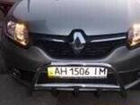 Кенгурятник низкий с грилем на Renault Sandero Uatuning нержавейка - фото 3