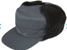 Кепка рабочая утеплення серая. Ткань грета ЧШК
