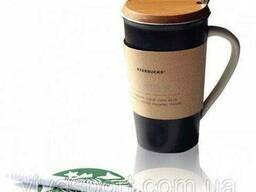 Керамическая чашка с крышкой Старбакс, чашка Starbucks с маркером и ложкой