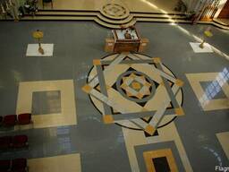 Мозаичные полы из мрамора и керамогранита