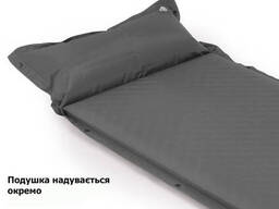 Килимок самонадувний одномісний з подушкою Naturehike CNK2300DZ014, 30мм, графіт