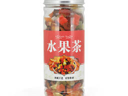 Китайський квітково-фруктовий чай (персик, ананас, виноград, яблуко), 180g. ..