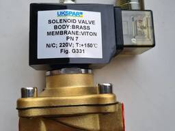 Клапан електромагнітний Ду 15 1/2 NC, AC220V (вода, повітря, масло)