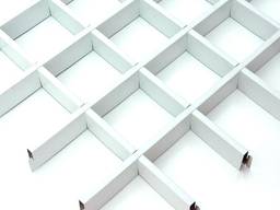 Подвесной потолок грильято Крафт ячейка 200x200 мм