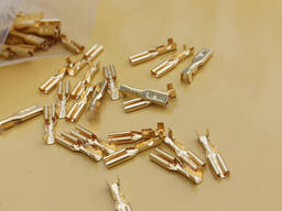 Клемма плоская (мама) 2.8мм 50 шт малый латунь