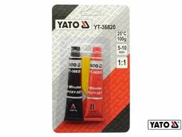 Клей двокомпонентний епоксидний YATO 5-10 хв по 10 г
