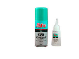 Клей двухкомпонентный Akfix - 100 мл + 25 г (705) (GA055)
