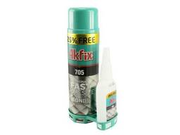 Клей двухкомпонентный Akfix - 500 мл+125 г 705 (GA066)