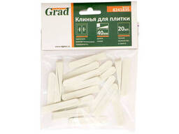 Клин для плитки 40мм 20шт GRAD (8241835)