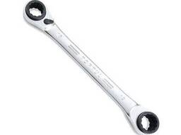 Ключ накидной с двойной трещоткой 72 зубца Pro-Series 8x11-10x9мм Toptul ABAD0811