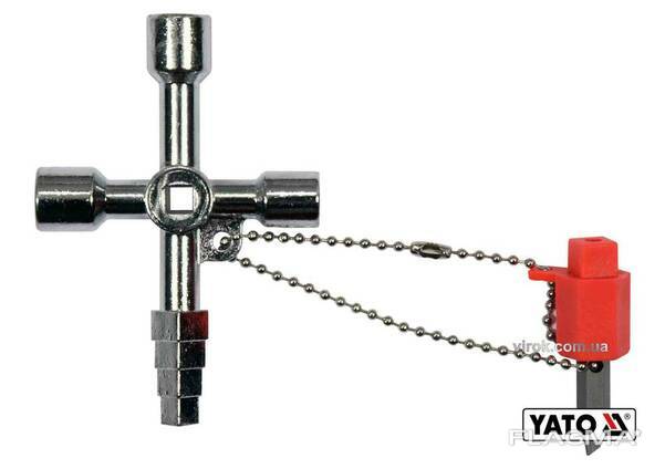 Ключ універсальний до шаф майстерень Yato з викрутковою насадкою з плоским шліцом на. ..