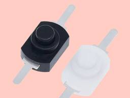 Кнопка компактная с фиксацией для фонариков и других устройств