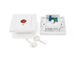 Кнопка виходу в підрозетник з ключем, пластик