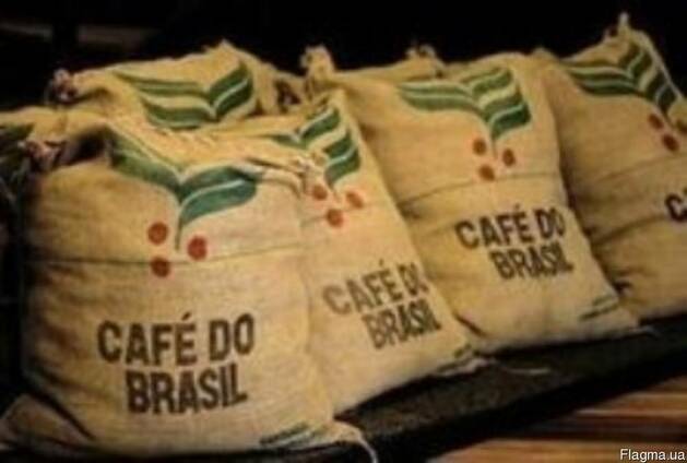 Кофе Арабика Бразилия Сантос, натуральный, зеленый (необжар