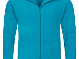 Кофта флисовая мужская, цвет синий. Нанесение логотипов