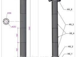 Колонна античная ∅292 мм (K6K) с римской капителью