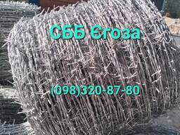 Колючая проволока Егоза d-600mm, 3 скобы соединения