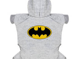 Комбинезон для собак Waudog Clothes Бэтмен лого Софтшелл S32 B 42-47 см С 28-33 см