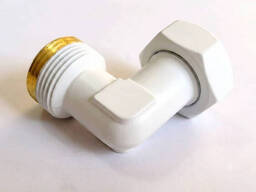 Компактна біла mini - американка ThermoPulse кутова 1 white. Різьбове з'єднання з...