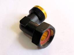 Компактна чорна mini - американка ThermoPulse кутова 3/4" Black. Різьбове з'єднання з. ..