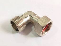 Компактна mini - американка кутова 1/2". Різьбове з'єднання з накидною гайкою 1/2". Латунь