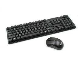 Комплект беспроводная клавиатура и мышь UKC TJ-808 Черный (010433)