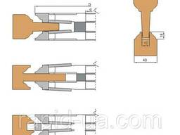 Комплект фрез, напаянных пластинами твердого сплава, для. ..