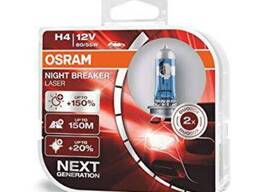 Комплект галогеновых ламп Osram 64193NL H4 Night Breaker Laser NG +150% 60/55W 12V P43T. ..