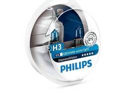 Комплект галогеновых ламп Philips 12336DVS2 H3 55W 12V PK22s DiamondVision комплект 2шт