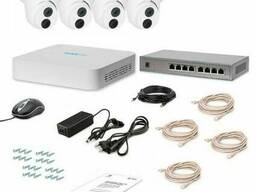 Комплект IP видеонаблюдения Tecsar Lead IP 4DOME-2MP